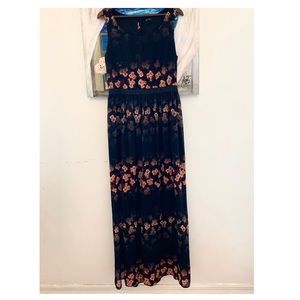 Jessica Simpson Floral Print Vacation Maxi Dress